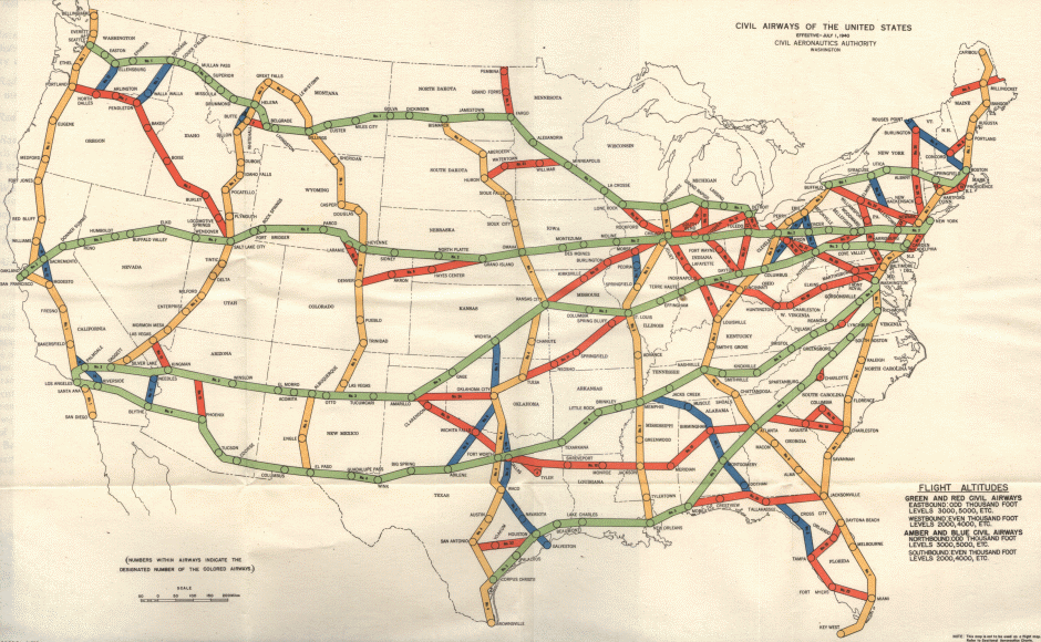 Civil Airways Map
