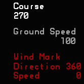 True Course Under word 